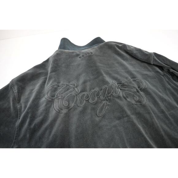 Vintage Coogi Velour Track Jacket Full Zip Gray Long Sleeve Mens Size 4XL - Picture 12 of 12
